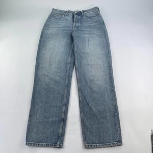 EVERLANE Women's The 90s Way High Jean Size 27 Long vintage blue Cotton Pant